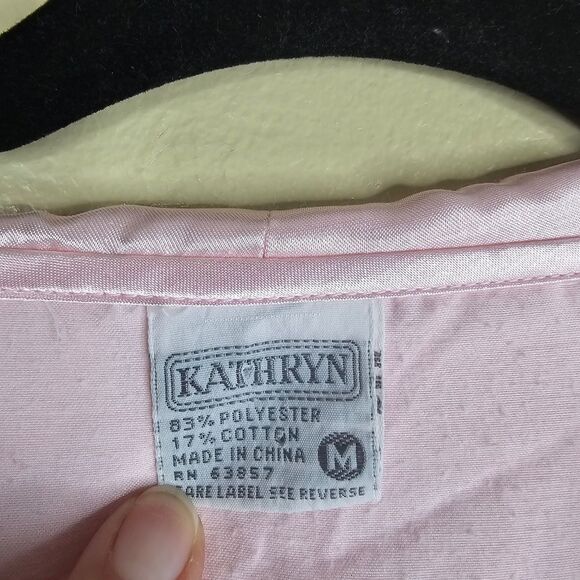 Kathryn vintage pink robe size M - Picture 4 of 6